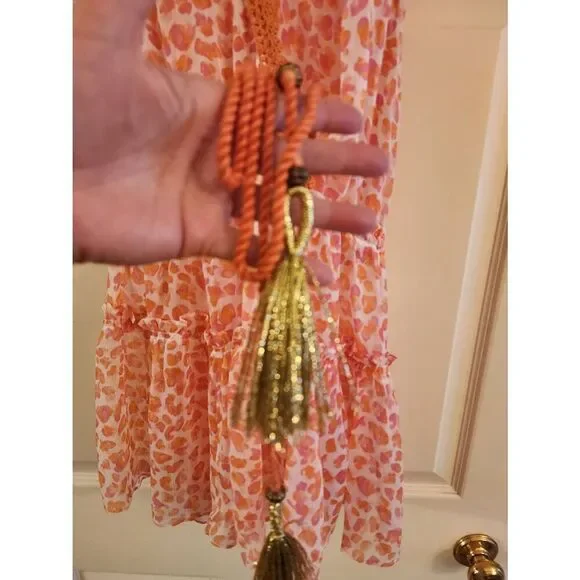 Ramy Brook NWT Donica Leopard print swim cover up dress size Large - Picture 7 of 12